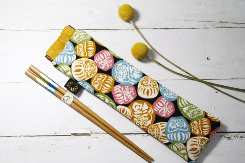 【Gi LAI】 環保彈片筷袋*達摩不倒翁だるまタンブラー