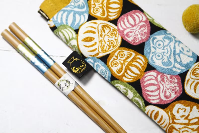 【Gi LAI】 環保彈片筷袋*達摩不倒翁だるまタンブラー