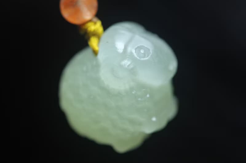 【小羊】-肖恩 和田玉生肖小綿羊吊墜  男女款玉石玉珮掛件玉墜