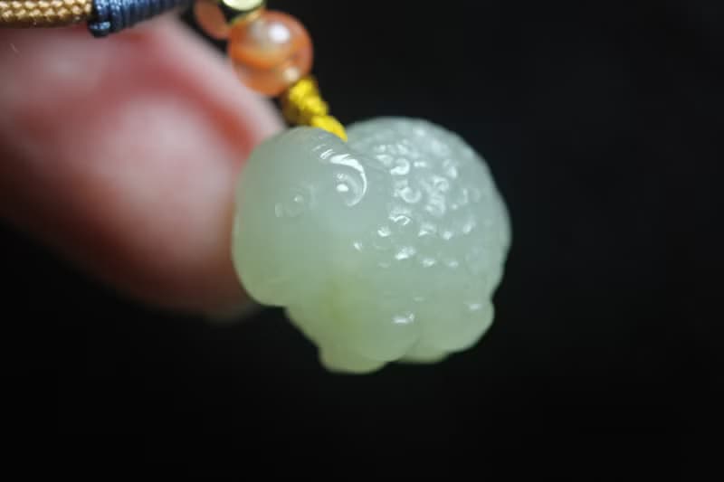 【小羊】-肖恩 和田玉生肖小綿羊吊墜  男女款玉石玉珮掛件玉墜