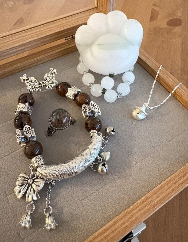 限時福袋~ 純銀手作項鍊+天然石手鍊+合金戒指+礦石擺件 ~