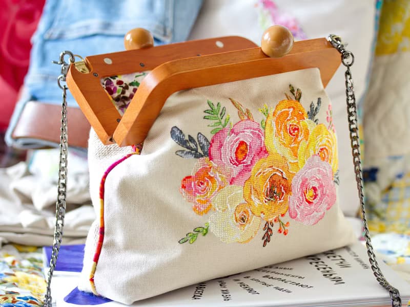 【數位】Colors Of Autumn Watercolor Bouquet PDF cross stitch pattern