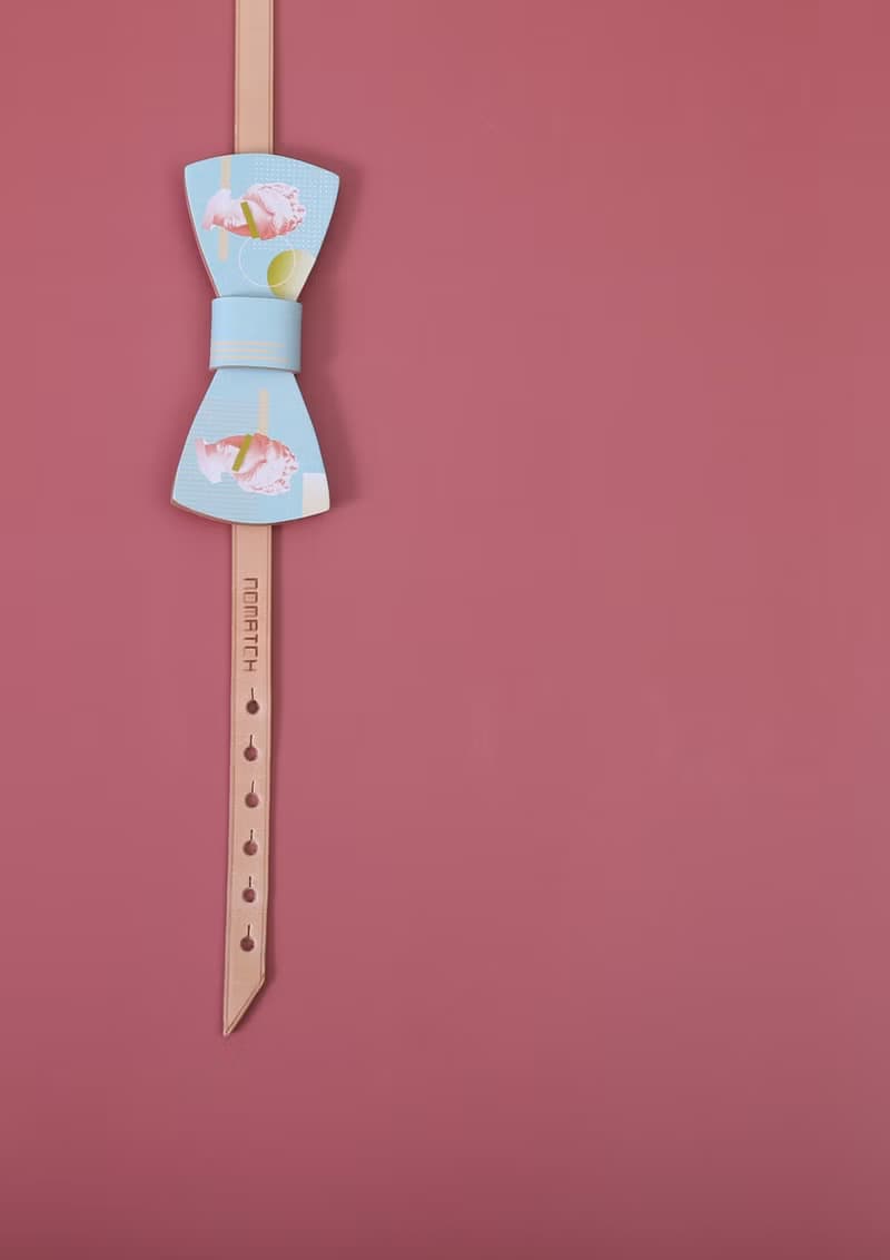 NoMatch不合設計牛皮手工維納斯蒸汽波chic幾何復古領結bowtie
