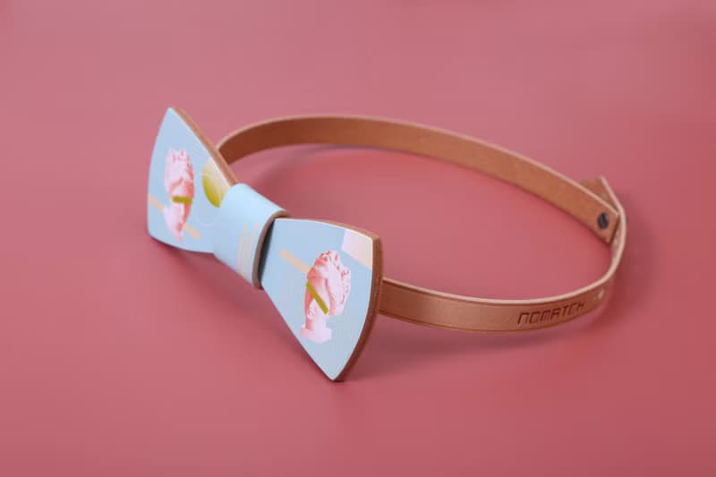 NoMatch不合設計牛皮手工維納斯蒸汽波chic幾何復古領結bowtie