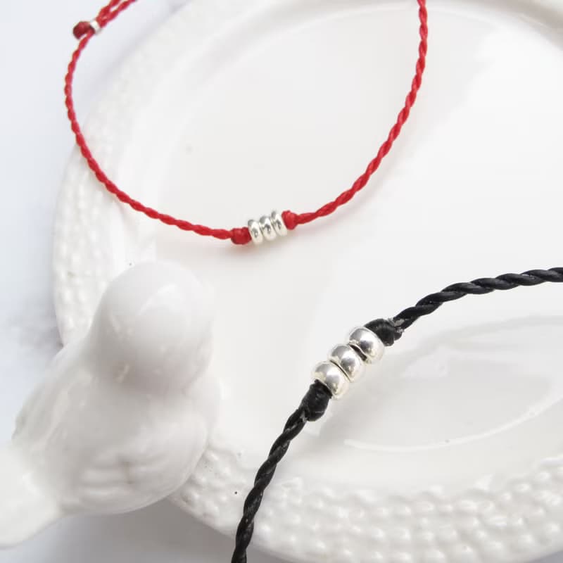 【手編蠟繩】甜甜圈 | 幸運蠟繩情侶手鍊 | 大員囡仔