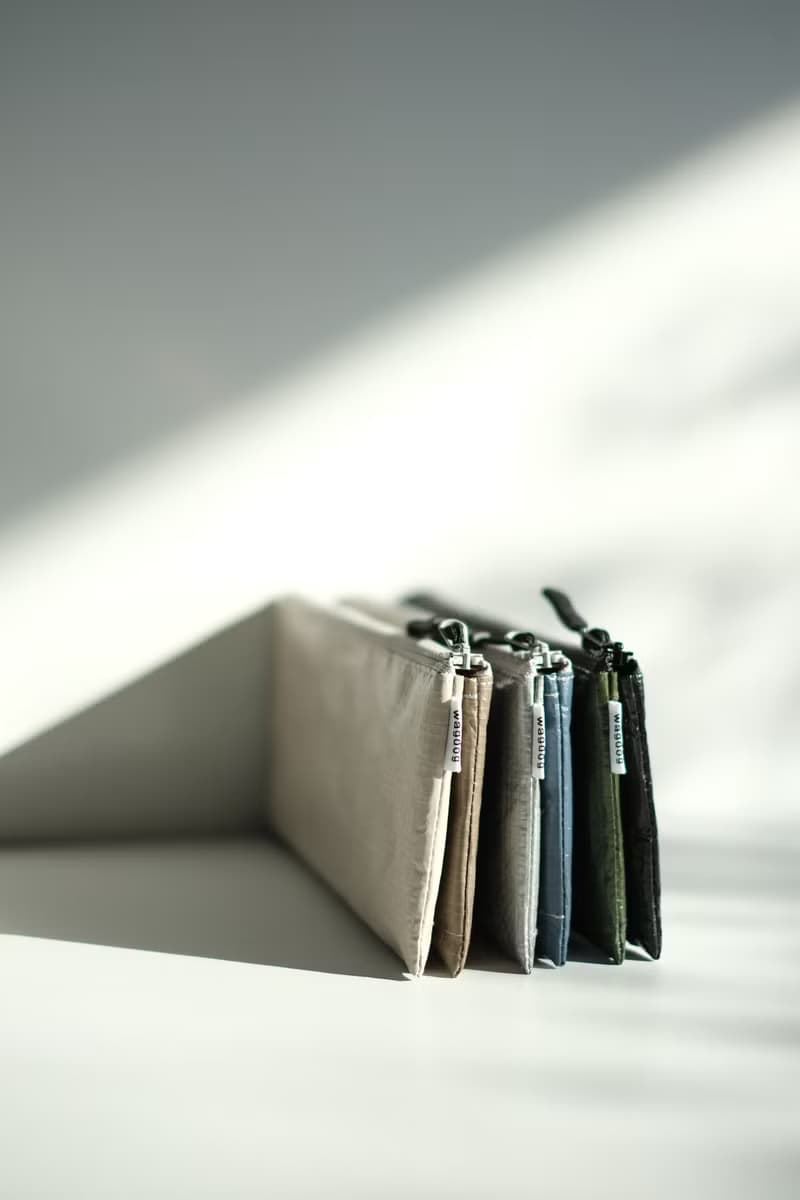 【2TONE long wallet】5つの収納 超軽量撥水 ポリエチレン ロングウォレット