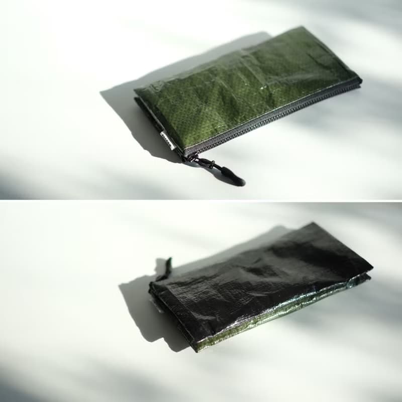 【2TONE long wallet】5つの収納 超軽量撥水 ポリエチレン ロングウォレット