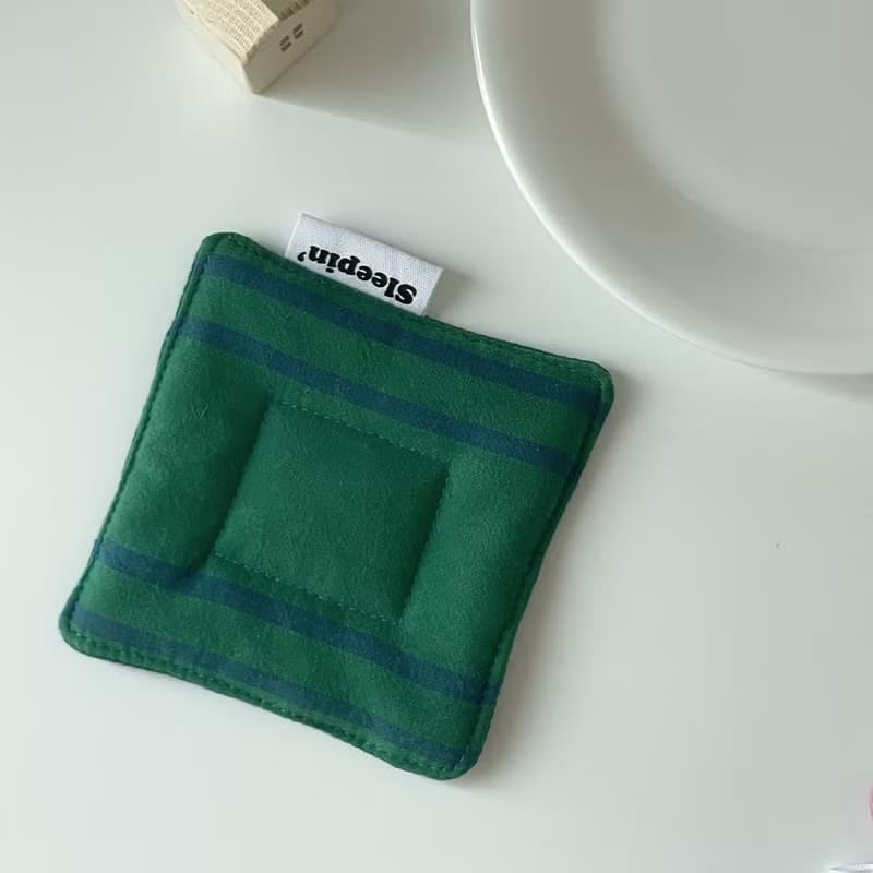 Cushion tea coaster (Green)