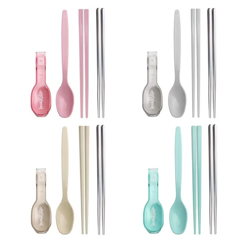 熱賣商品【OMORY】芬蘭MISANBROO 2in1便攜ABS餐具組(贈ST筷)