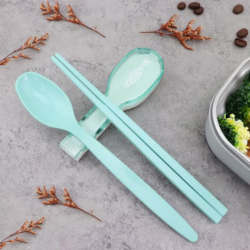 熱賣商品【OMORY】芬蘭MISANBROO 2in1便攜ABS餐具組(贈ST筷)