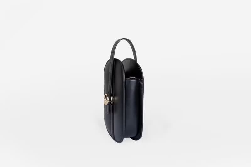 Hay Bag 素皮革 小圓包 斜背包 側背包 腰包 黑色