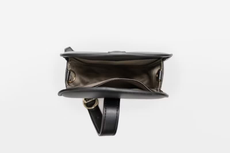 Hay Bag 素皮革 小圓包 斜背包 側背包 腰包 黑色