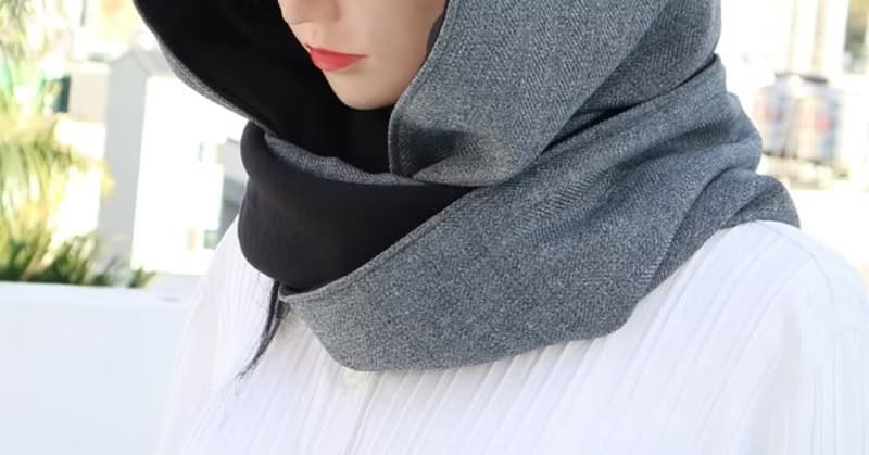連帽圍脖. 帽子圍巾.scarf  雙面雙色 大人.小孩均適用
