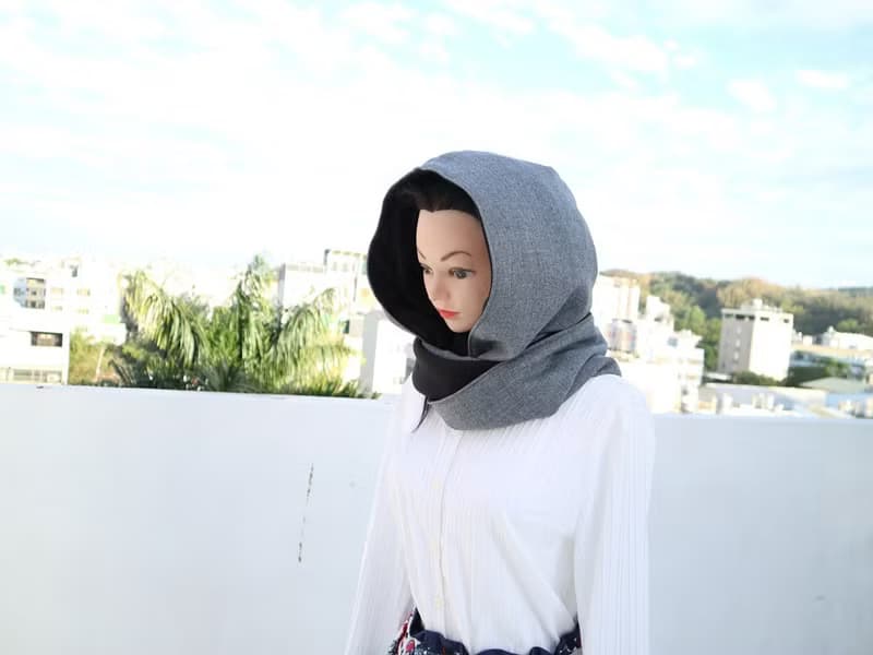 連帽圍脖. 帽子圍巾.scarf  雙面雙色 大人.小孩均適用