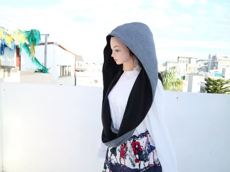 連帽圍脖. 帽子圍巾.scarf  雙面雙色 大人.小孩均適用