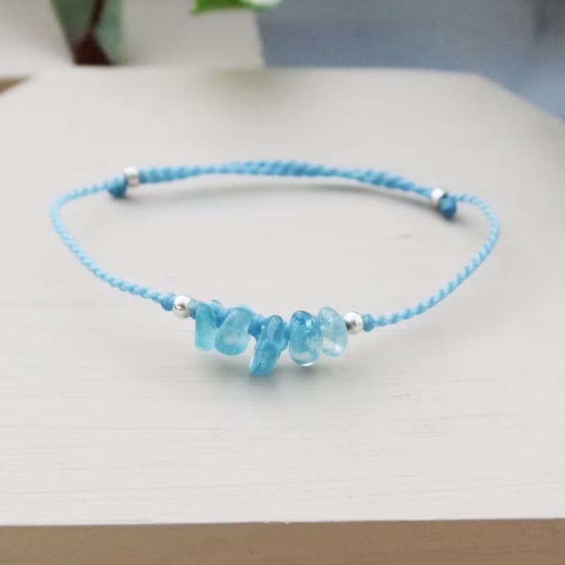 【水晶蠟繩系列】蓋亞的碎片系列1|極細蠟繩手鍊|大員囡仔