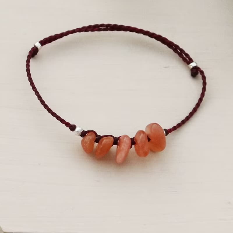 【水晶蠟繩系列】蓋亞的碎片系列1|極細蠟繩手鍊|大員囡仔