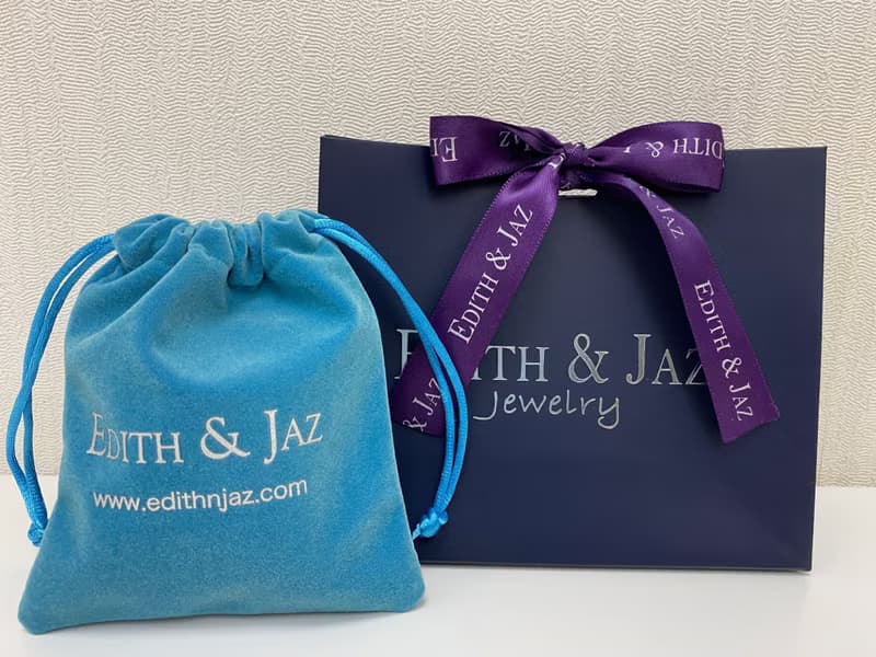 Edith & Jaz • 藍海之心托帕石心形純銀頸鏈