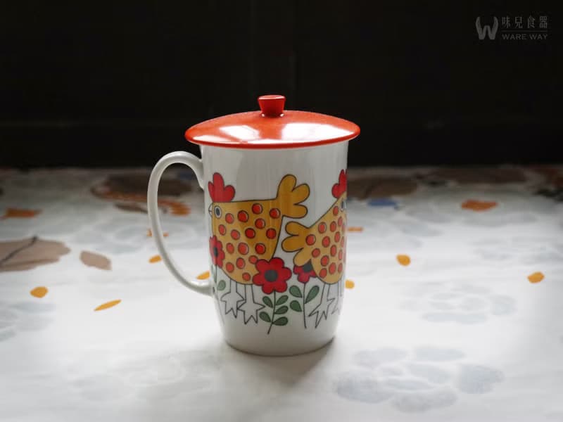早期Seyei Fine China蓋杯 (餐具/老件/舊物/印花/陶瓷/馬克杯)