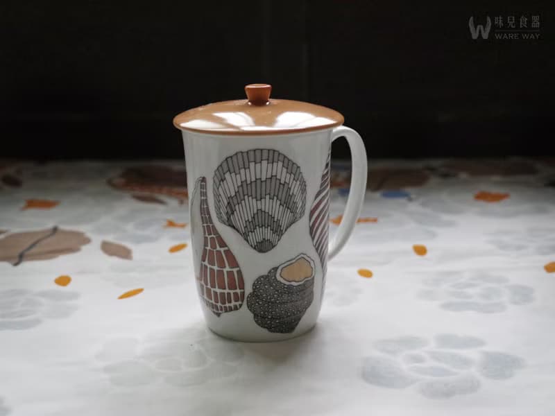 早期Seyei Fine China蓋杯 (餐具/老件/舊物/印花/陶瓷/馬克杯)