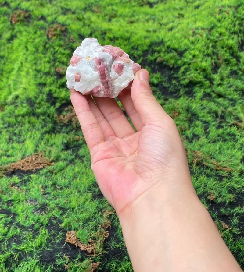 能量擺飾-天然溫柔系粉紅碧璽原石 旺桃花 增人緣 快速出貨