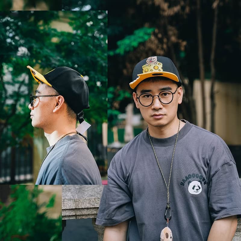 語罐頭創意芝士咬一口法鬥狗周邊搞怪防曬大頭可調節鴨舌棒球帽
