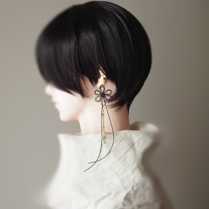 かたっぽイヤーカフ　ひとあしこつり・響