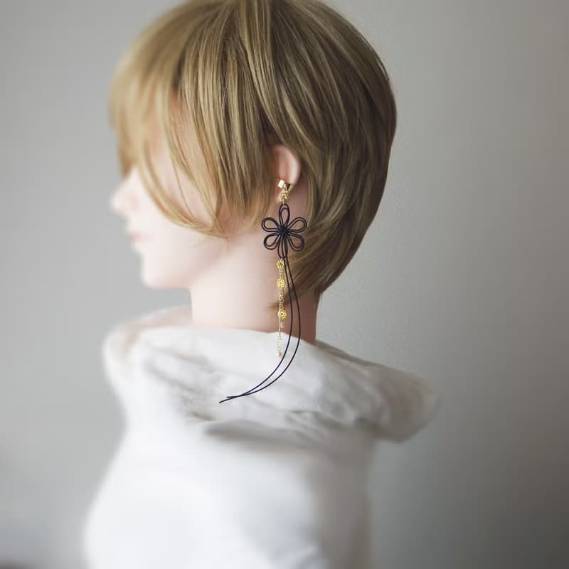 かたっぽイヤーカフ　ひとあしこつり・響