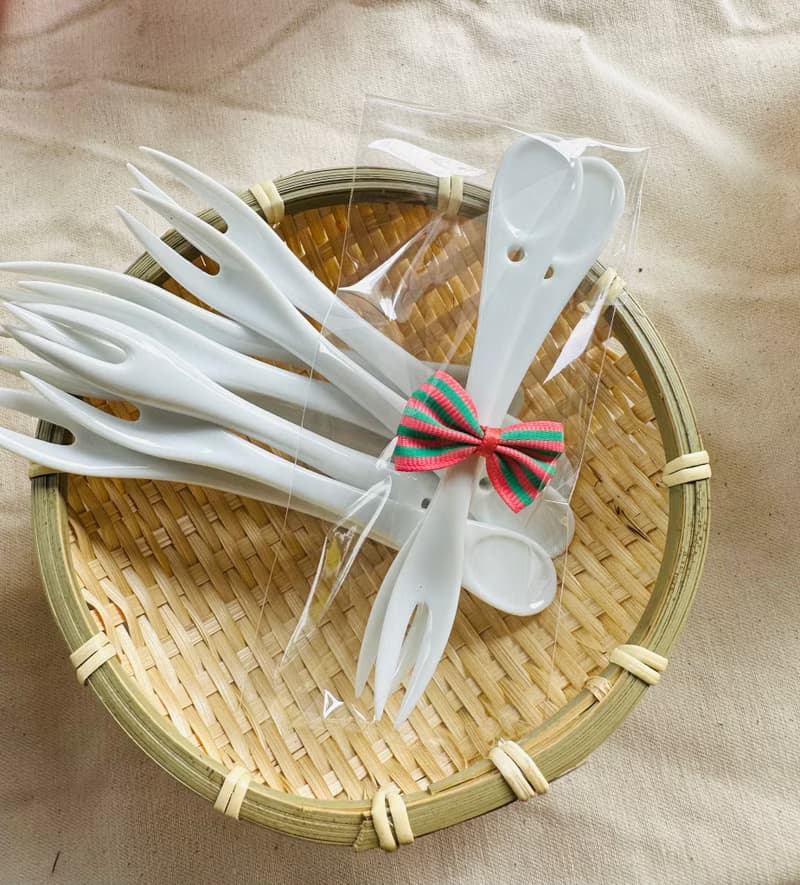 陶瓷造型叉子 /兩入一包裝 /婚禮小物/探房禮進場禮感恩禮桌上禮