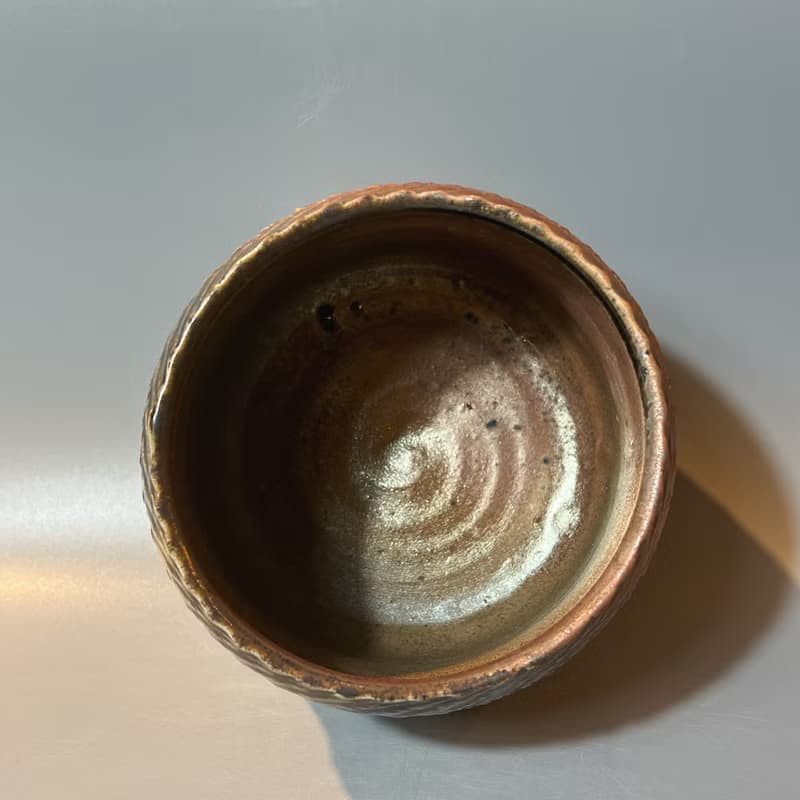柴燒風紋大茶碗 / 水方 / 小平凡手作