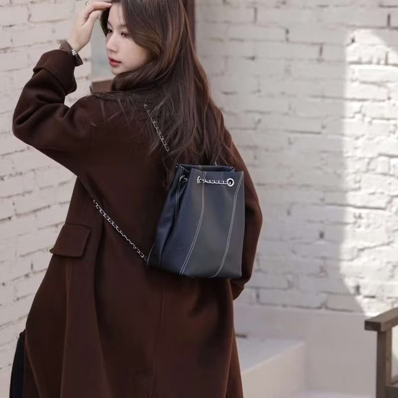 手提包 + 雙肩後背包 + 單肩包 + 斜挎包 真皮多功能女包 牛皮包