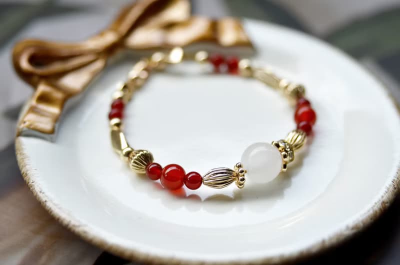 初生的喝采 - 黃銅半寶石母乳飾品手鍊 (親子款)