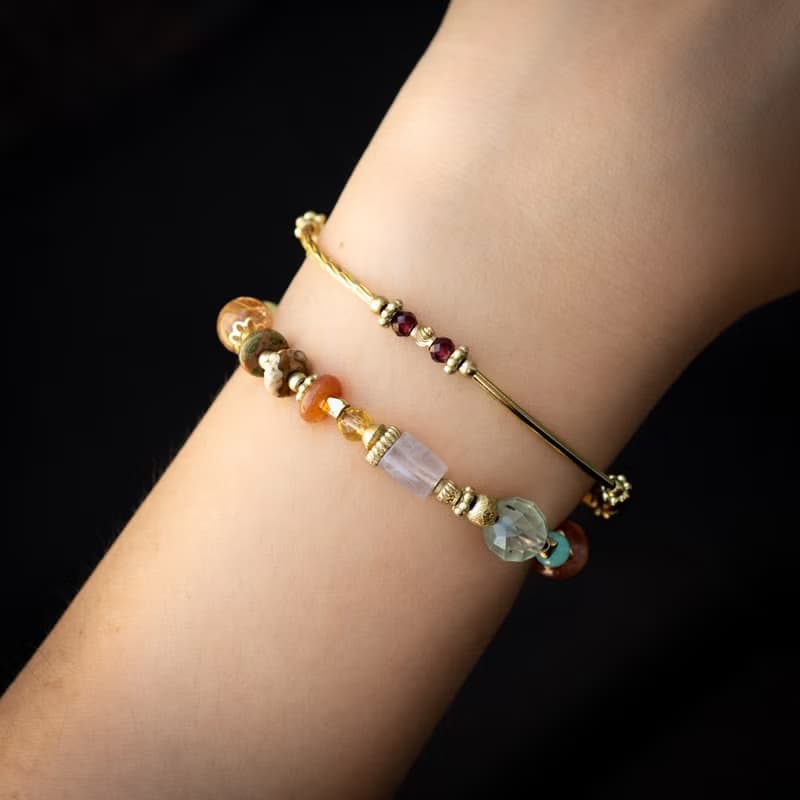 戀戀紅土城 // C1520太陽石圖畫石手鍊