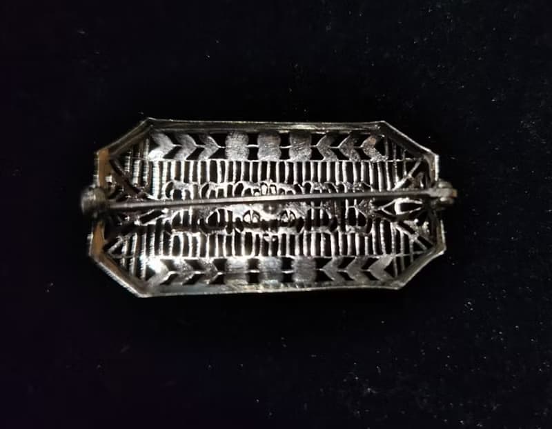 20世紀花絲細工藝術風格胸針【畢業禮物】聖誕禮盒