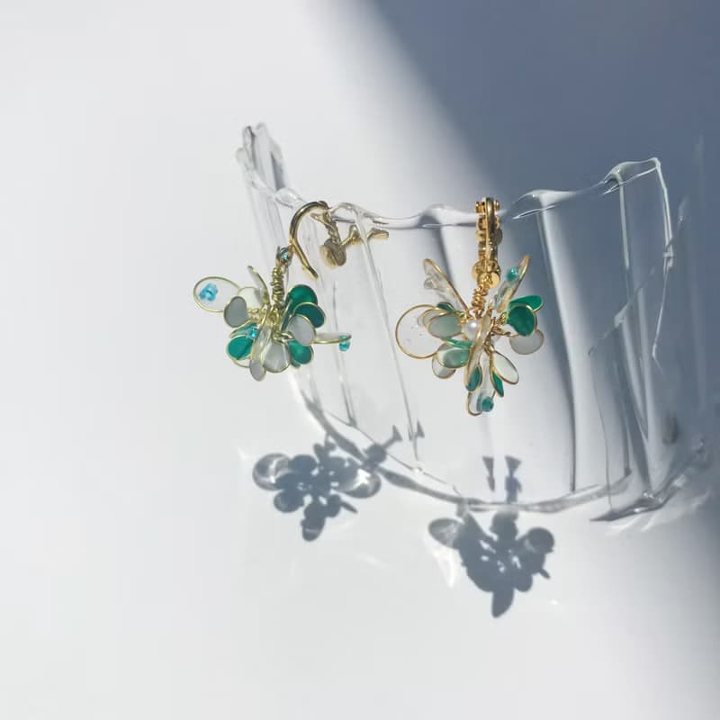 <小精靈>造型手工設計樹脂耳環垂吊款//earring/accessories