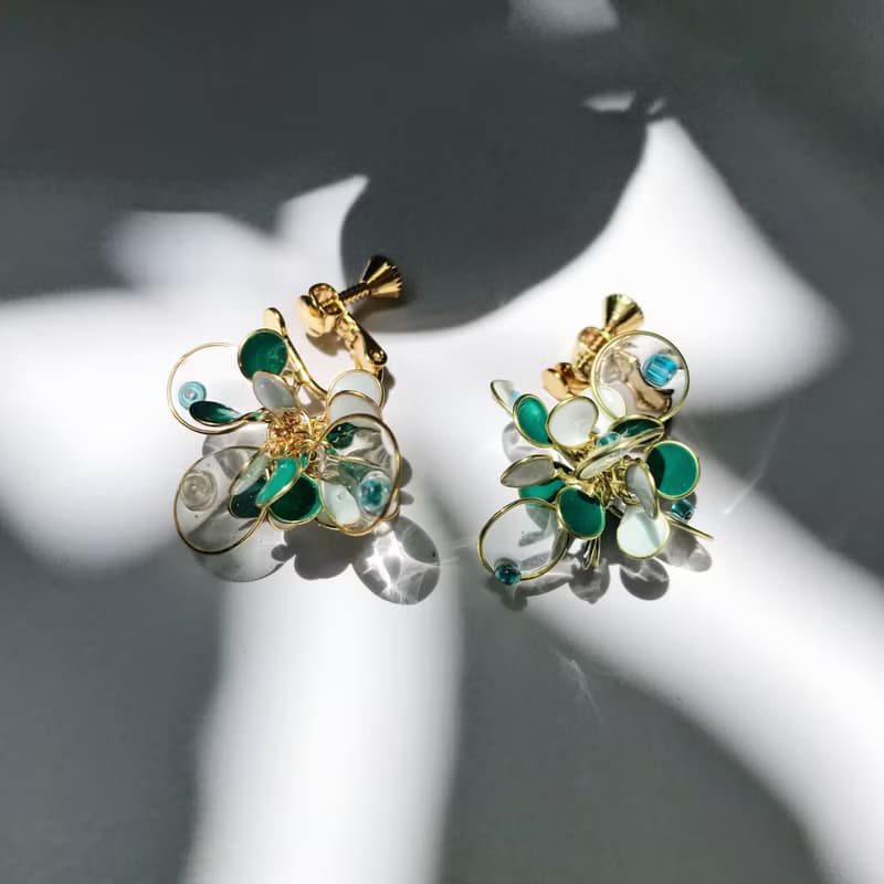 <小精靈>造型手工設計樹脂耳環垂吊款//earring/accessories