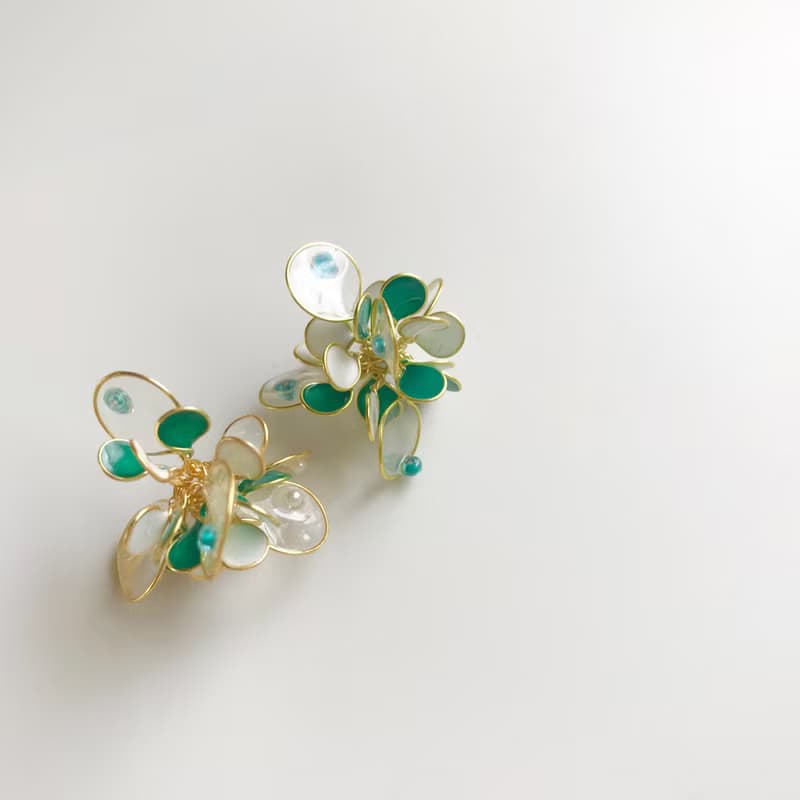 <小精靈>造型手工設計樹脂耳環垂吊款//earring/accessories