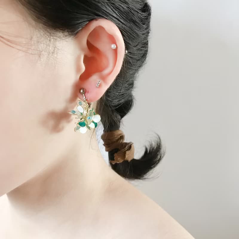 <小精靈>造型手工設計樹脂耳環垂吊款//earring/accessories