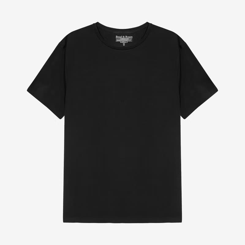 北歐極簡 - 貼身經典有機棉圓領T恤 / 素T / T-shirt 男 (黑)