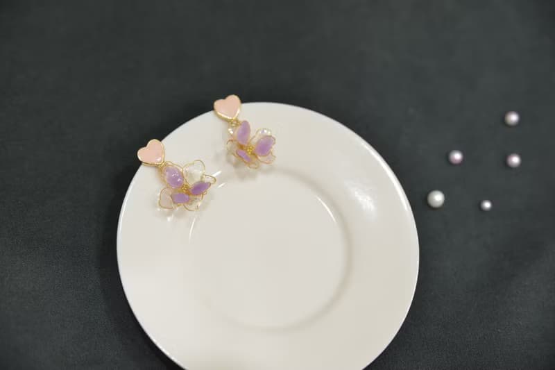 Sandra's 純粹~ 心花 樹脂 耳環