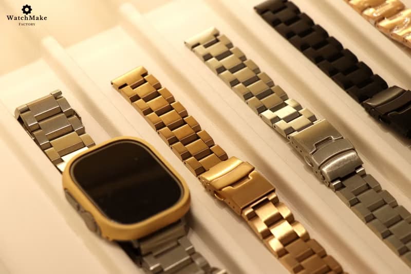 工業風斜角金屬錶帶—Apple Watch適用