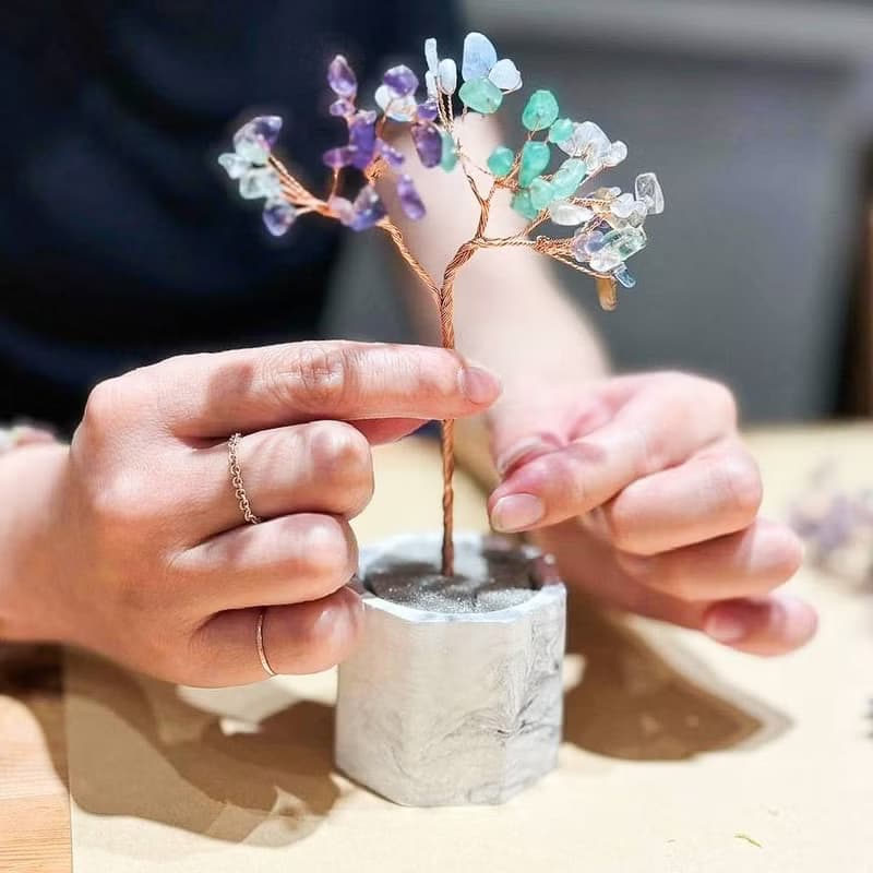 【體驗】【台北場】下班隨手作 | 招財水晶樹