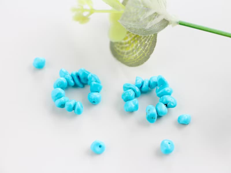 14kgf-sleeping beauty turquoise earcuff