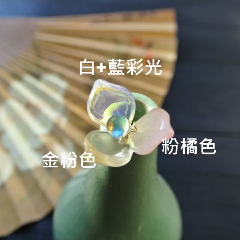 【墨徽閣】含苞。花開髮簪(白色款)-共13色