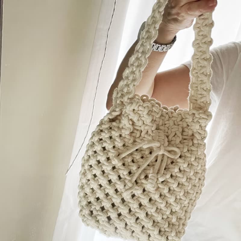 小巧手拎手挽包【Macrame bag】