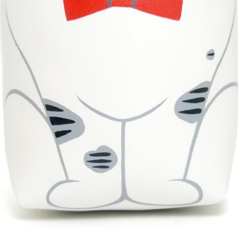 White and Gray cat pencil pouch bag,make up case, bag for every day essentials.