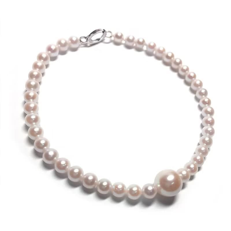 18K白金BabyAkoya珍珠手鍊 浪漫手鍊 珠珠手鍊 珍珠手鏈 粉紅珍珠