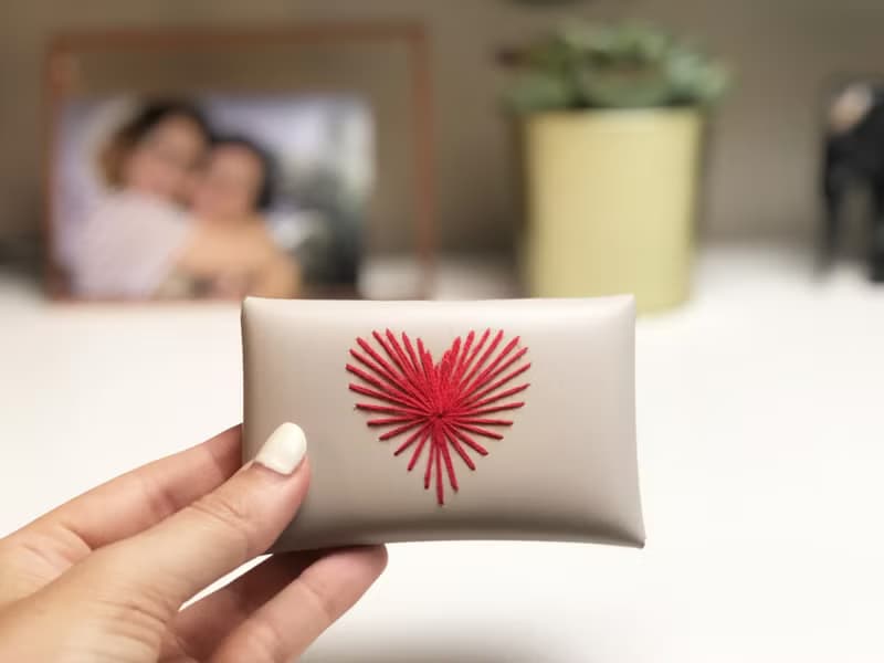 【聖誕交換禮物】節慶限定包裝版 融上心弦 信封式零錢包(小)