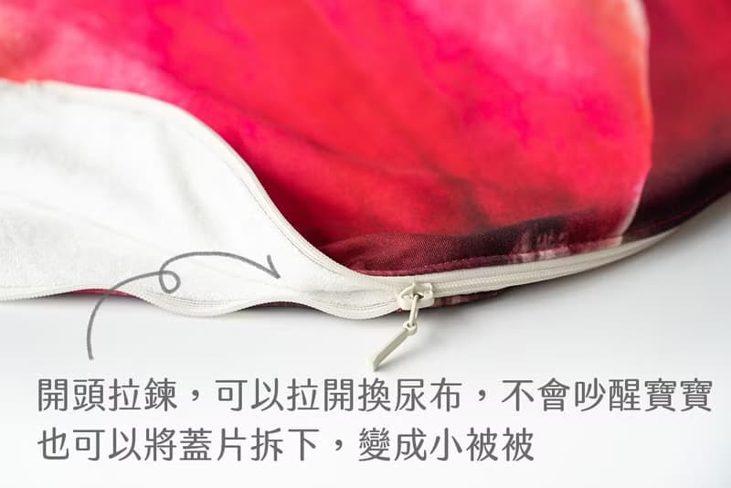玫瑰花嬰兒包巾舒眠組