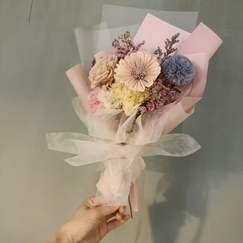 粉粉花束